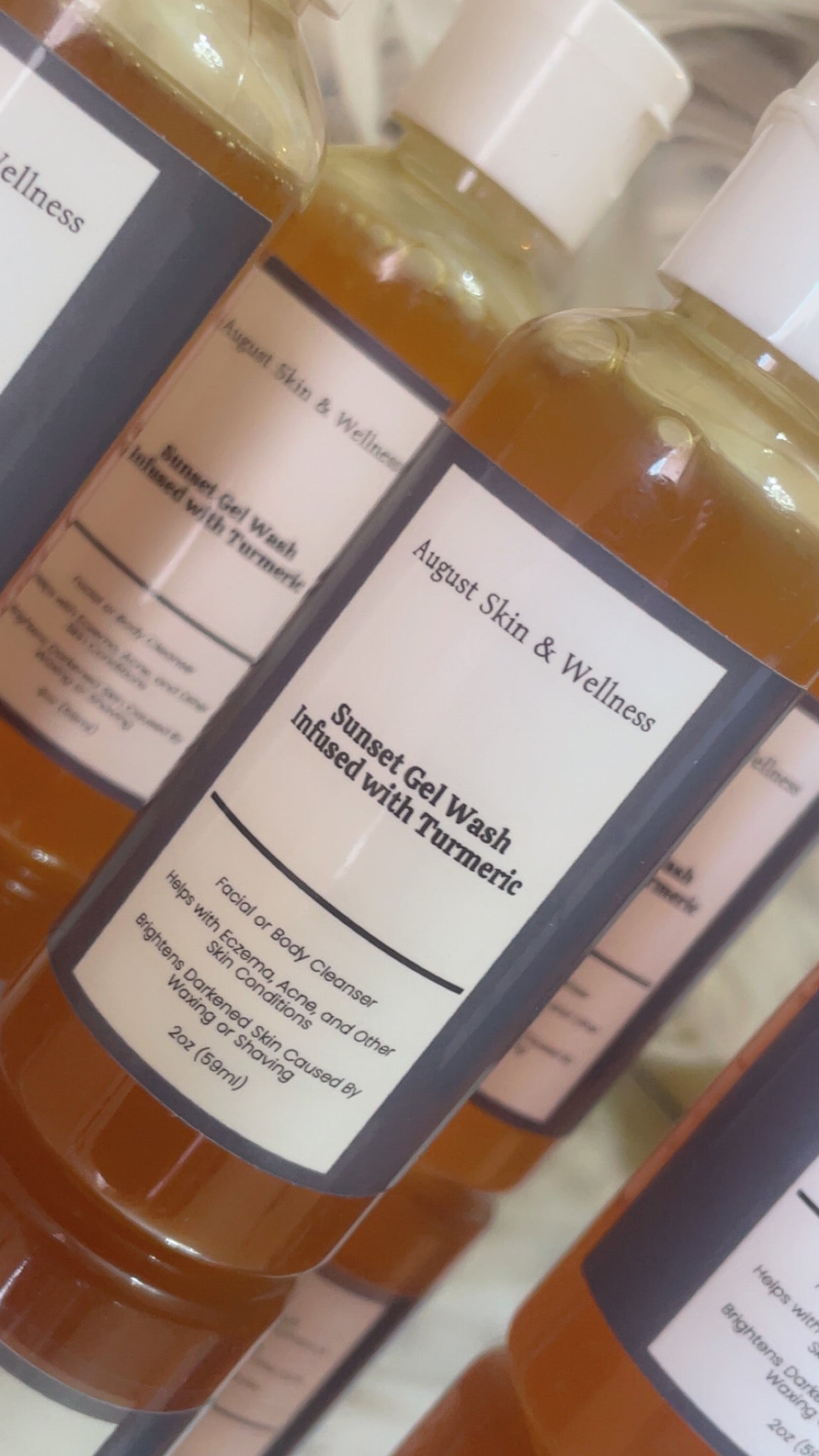 Sunset Gel Wash Infused with Turmeric