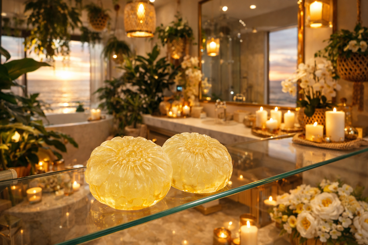 Golden Sun Seamoss Infused Bar Soap